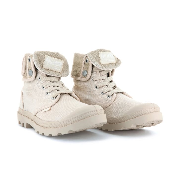 Palladium Baggy Men's Boots Cream | UK W420-MWT